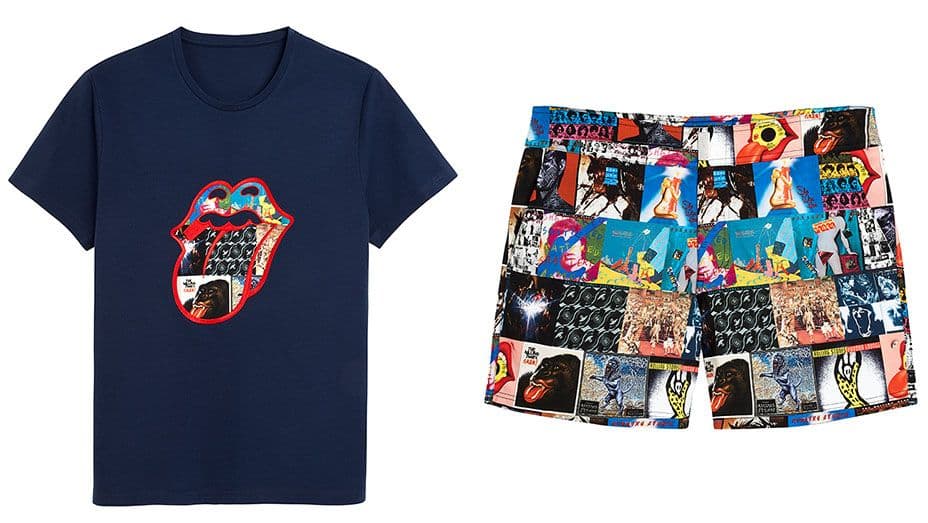 Vilebrequin Rolling Stones T-shirt and swimming trunks