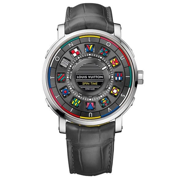 Louis Vuitton Escale Time Spin watch in white gold