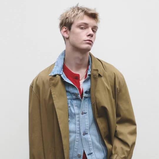Camel cotton-blend trench coat