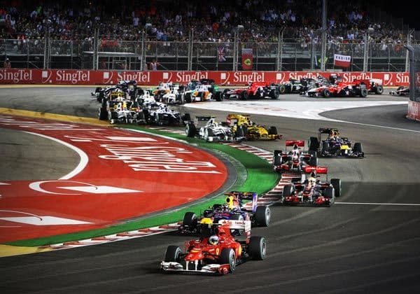 F1 Singapore night grand prix sept. 25, 2011