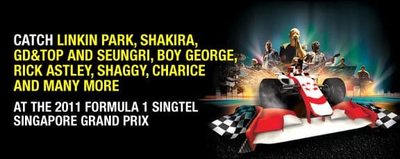 Singapore F1 2011 entertainment