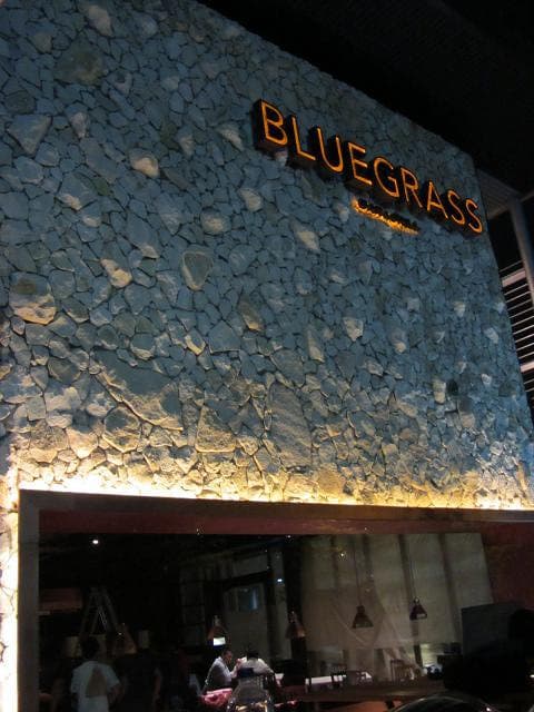 The front view from Bluegrass Bar & Grill.