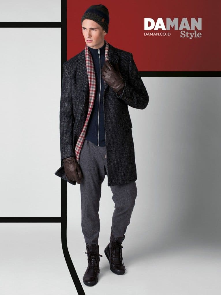 Model Quentin Marty in Ben Sherman, Armani Exchange, Hugo Boss & Tod's