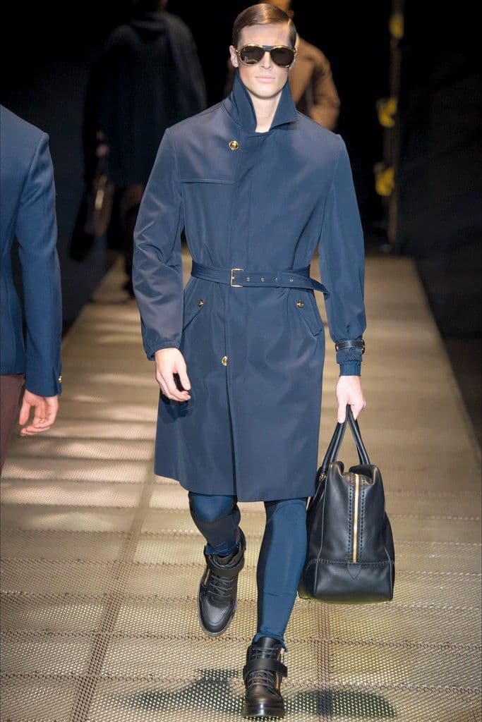 Fall/Winter 2015 Runway Trend: Versace Belted Outerwear
