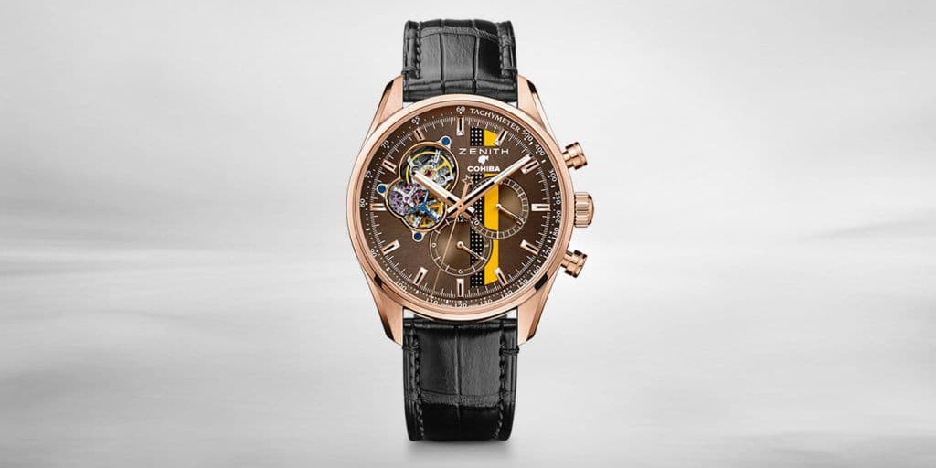Zenith Cohiba watch rose gold