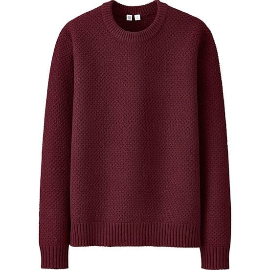 Men Lambswool Crewneck Sweater