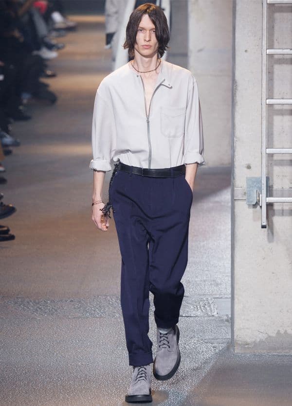 Lanvin’s sleek but “worn-in” look