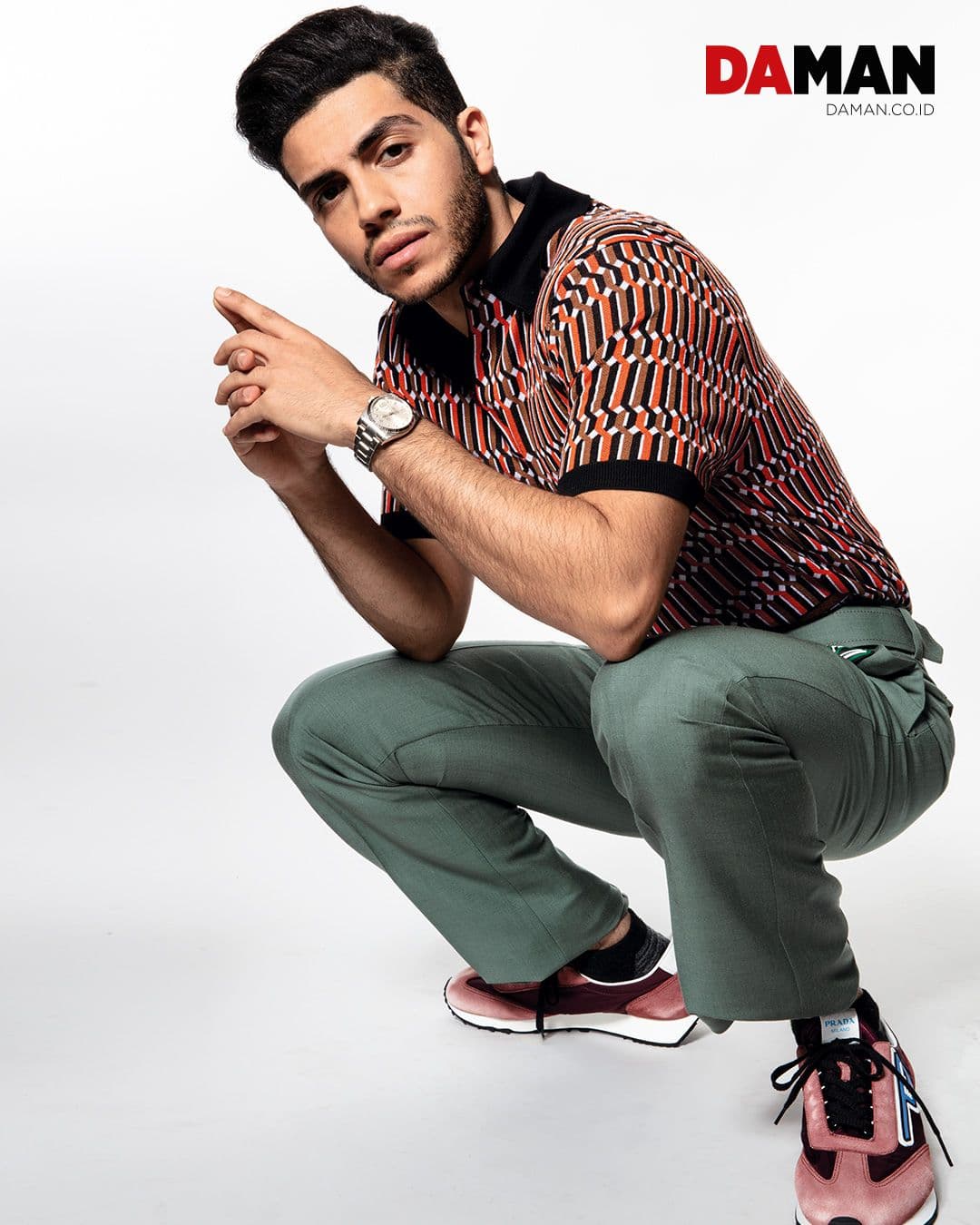 Mena Massoud, Mitchell Nguyen McCormack, Lisette Mora, Rachel Burney, Prada, Rolex