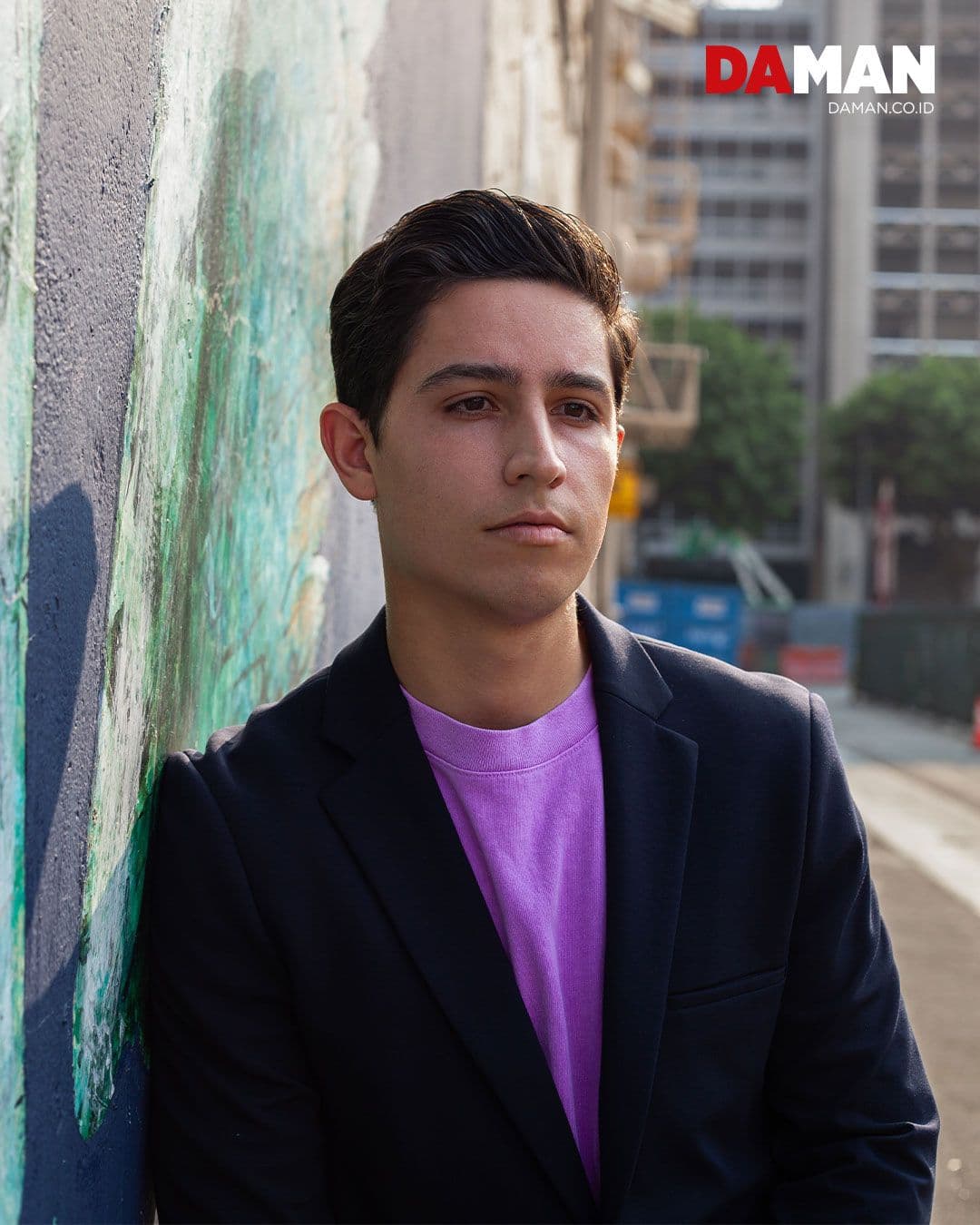 Blazer by X suit; pullover by Premiere Apparel