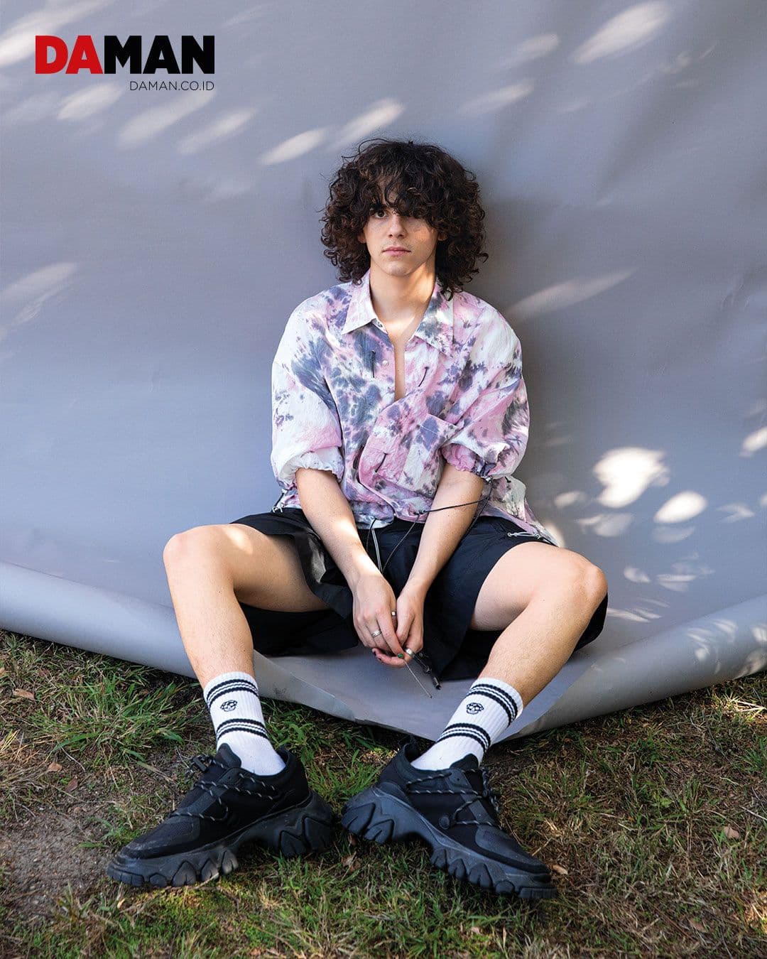  Outfit and shoes by Angel Chen; socks by Alexander McQueen