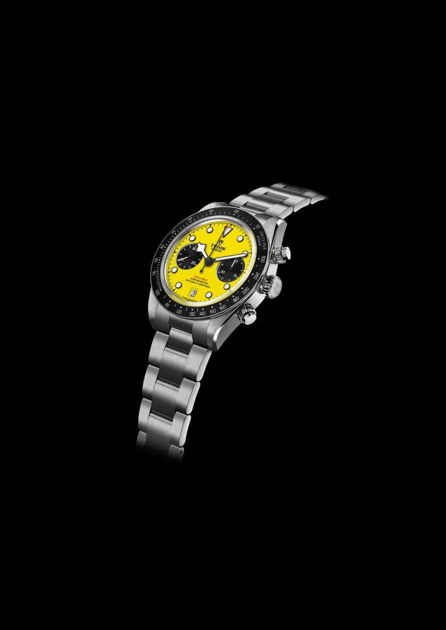 TUDOR Recasts the Black Bay Chrono in a Striking Shade of Yellow