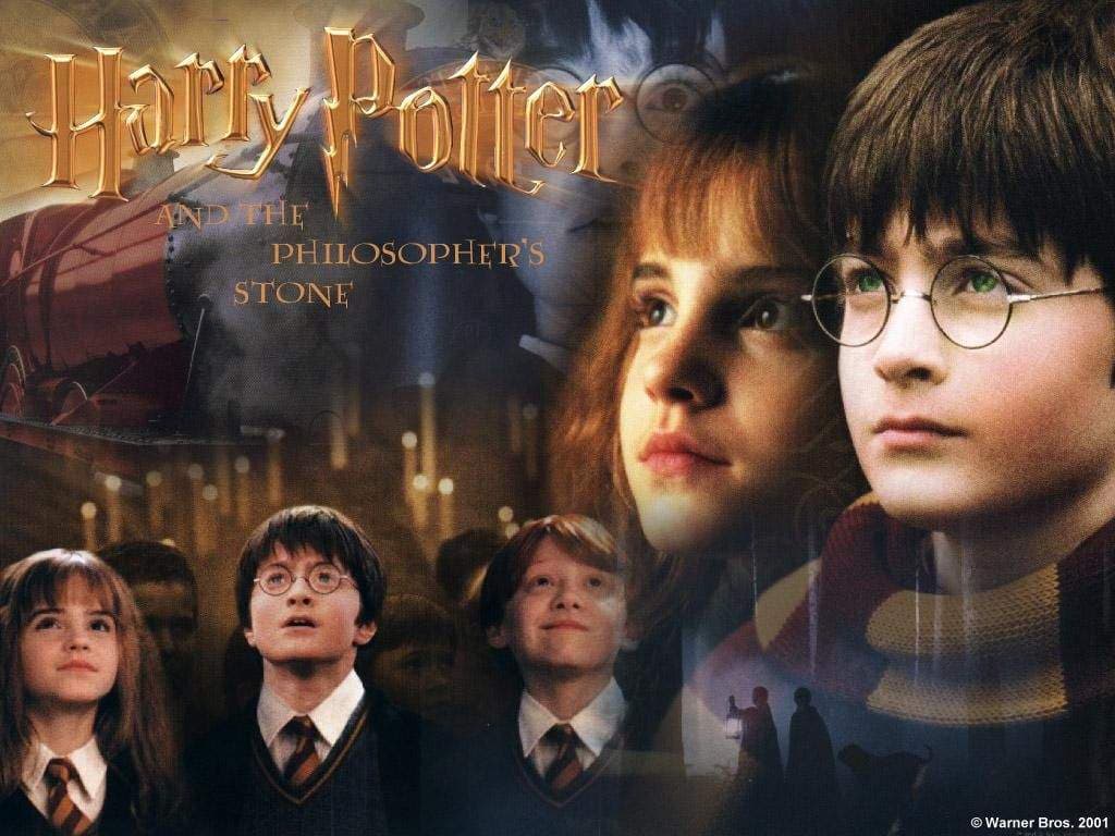 Daniel Radcliffe, Tom Felton, Rupert Grint, Emma Watson very young
