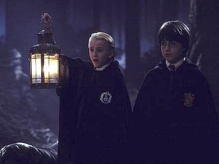 Tom Felton and Daniel Radcliffe very young