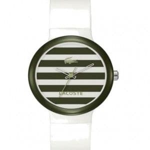 Lacoste Watch Goa Stripes-- DA MAN olive green