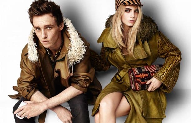 Burberry ss12-Ad-Campaign-Eddie-Redmayne-Cara-Delevingne for DA MAN -2