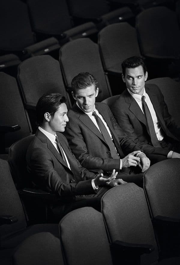 Chen-Kun,-Dan-Stevens-and-Matt-Bomer---GA-MTM-ADV-campaign-by-John-Balsom