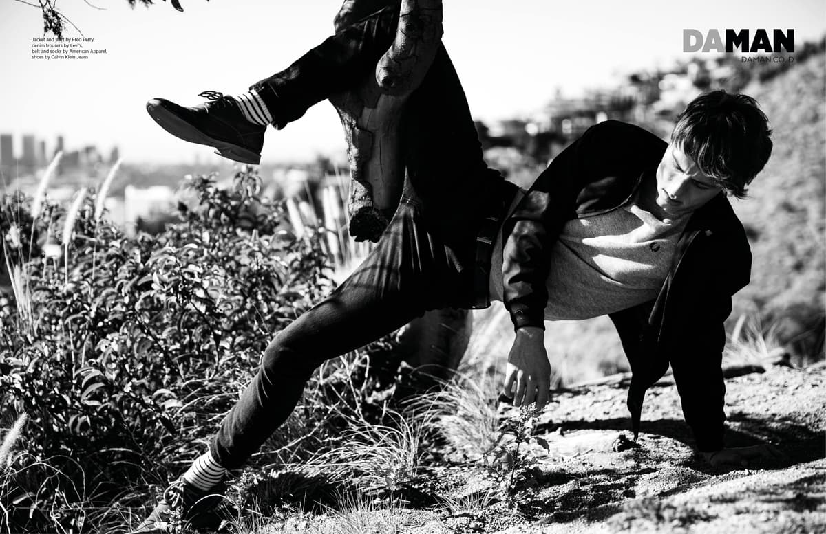 Andrew Raymond Thomas in Fred Perry, Levi's, American Apparel and Calvin Klein Jeans