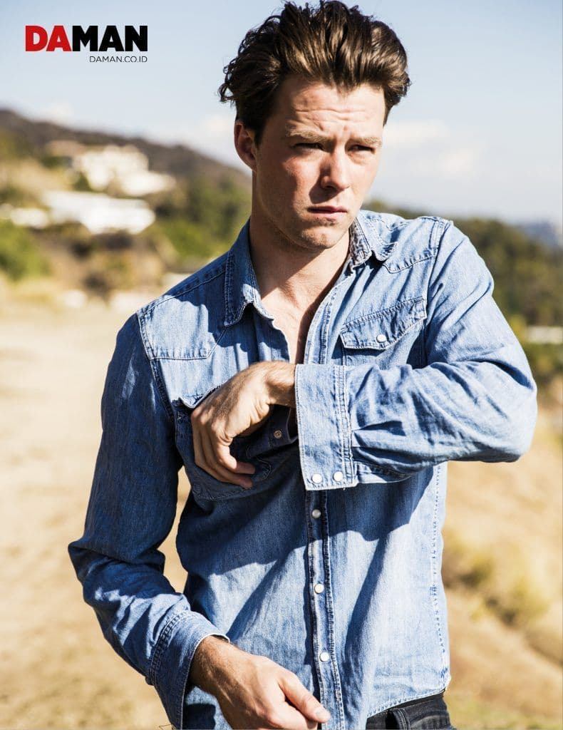 DA MAN ONLINE FEATURE_Thomas Cocquerel of Billionaire Boys Club_Denim shirt by H&M, denim trousers by Calvin Klein Jeans