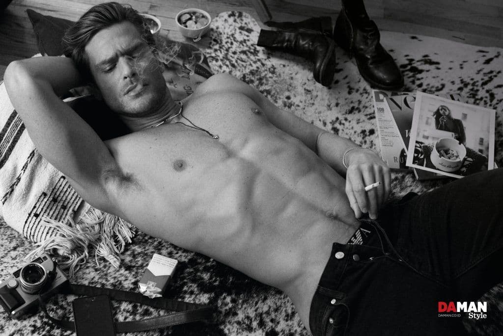 JASON MORGAN in Trousers by Sandro, briefs by Emporio Armani, cuff by Laura Lobdell, shoes by Fiorentini + Baker_3