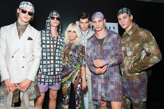Donatella versace backstage at the Versace Men spring-summer 2016 show-exclusive interview for da man style-small