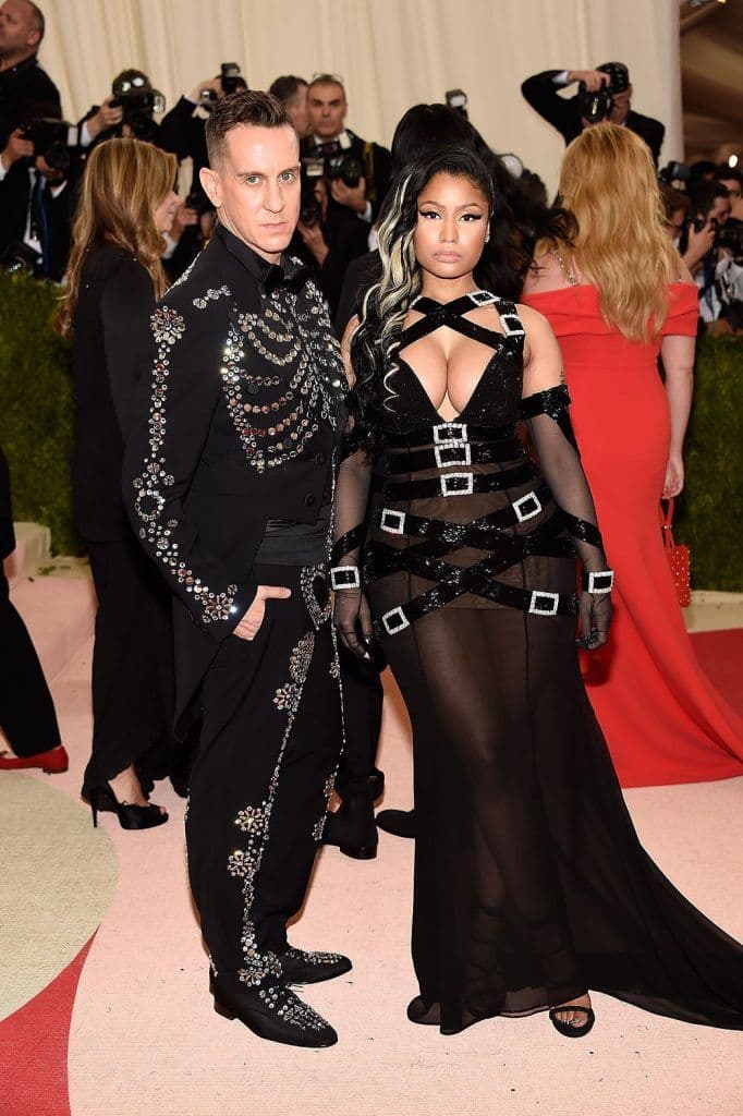 jeremy scott and nicki minaj at met gala 2016