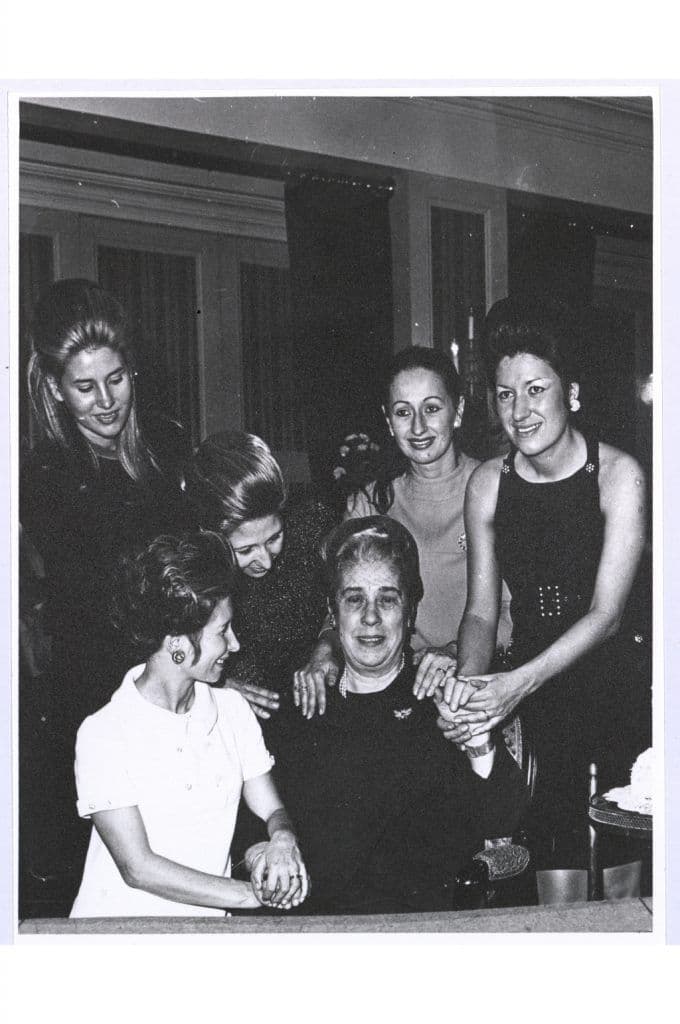 The Five Fendi Sisters and Adele Fendi.