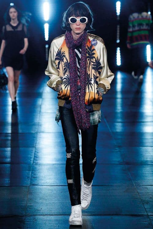 SPRING SUMMER 2016 RUNWAY TREND - PALM PRINTS - SAINT LAURENT 2-small
