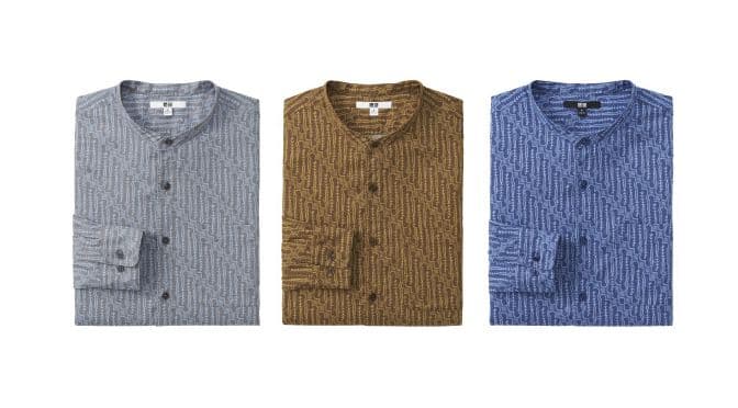 uniqlo batik collection long sleeved shirt