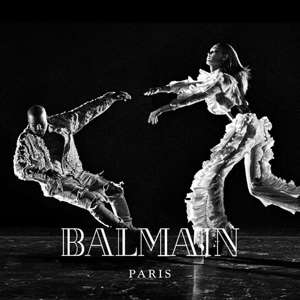 balmain fw 2016 kanye west joan smalls