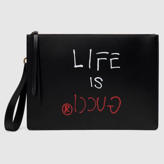 Gucci x GucciGhost Men's Portfolio Bag