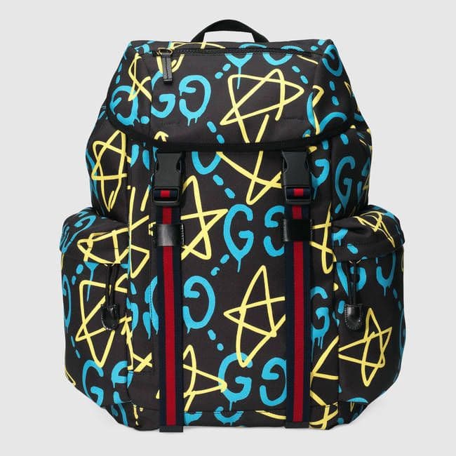 Gucci x GucciGhost Men's canvas backpack