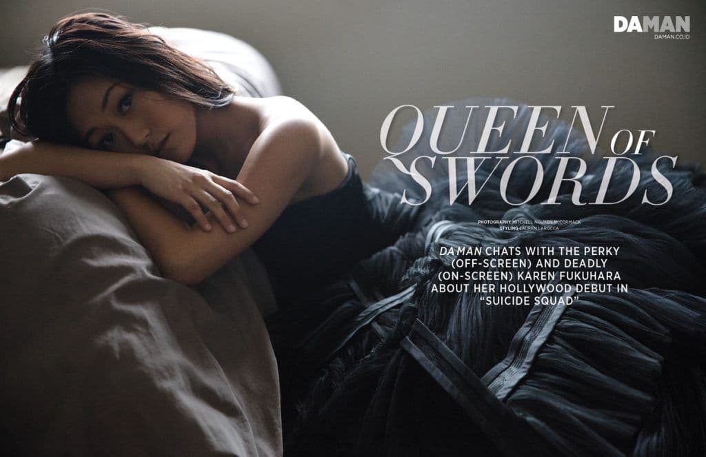 Karen Fukuhara Katana of Suicide Squad in Dress by Matthew Christopher
