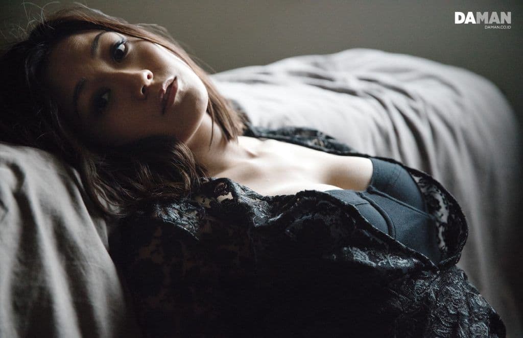 Karen Fukuhara Katana of Suicide Squad in Dress by Stello, bodysuit by american apparel