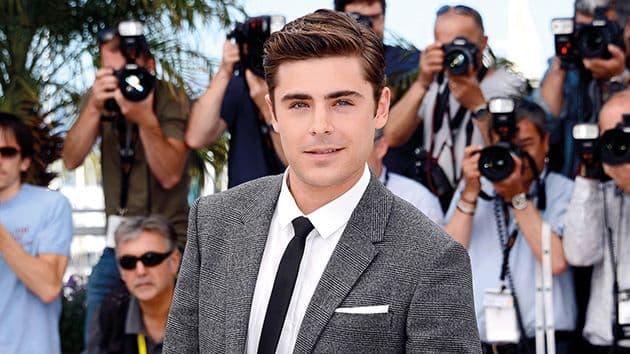 Zac Efron In a check suit by Neil Barrett at the 65th Cannes Film Festival