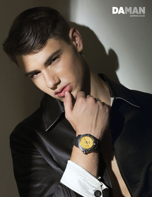 avenger ii Seawolf blacksteel Limited Edition in 45mm stainless steel case with rubber strap, jacket by alexander McQueen