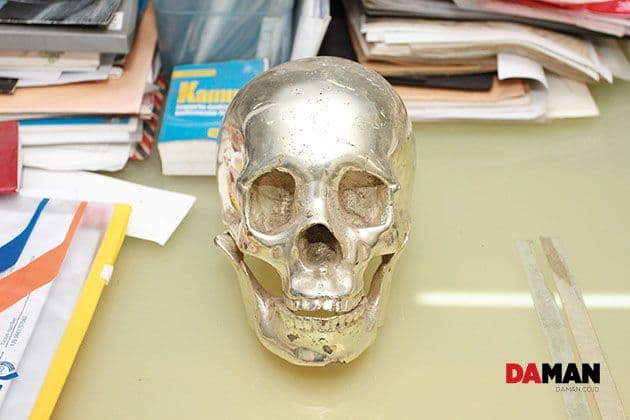 skulls are a recurring theme in the artist’s work