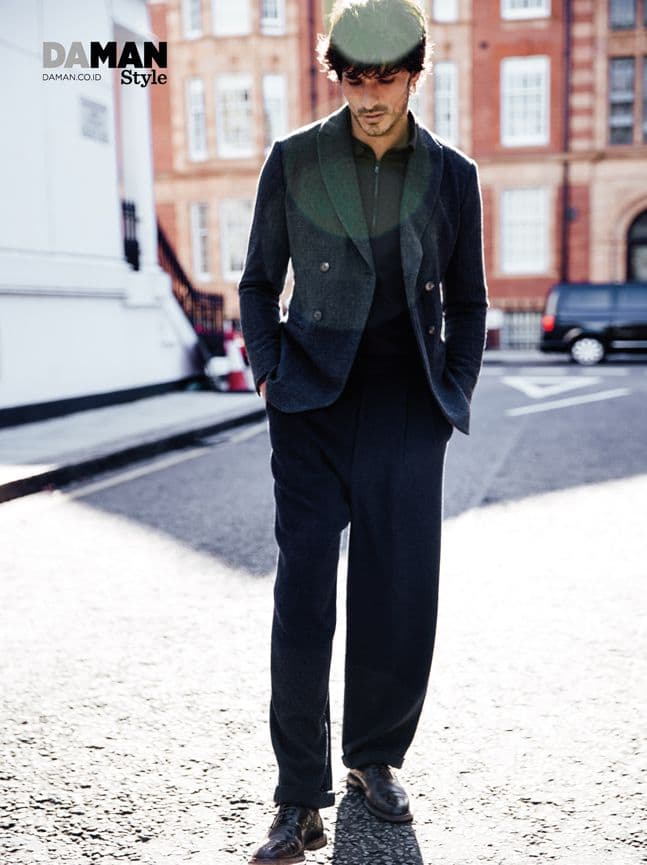 Andrés Velencoso Segura for DA MAN Style FW16 in Giorgio Armani