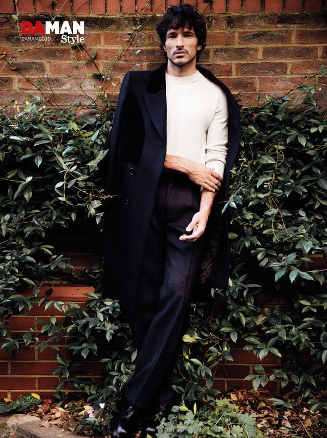 Andrés Velencoso Segura for DA MAN Style FW16 in outfit and shoes by alexander McQueen
