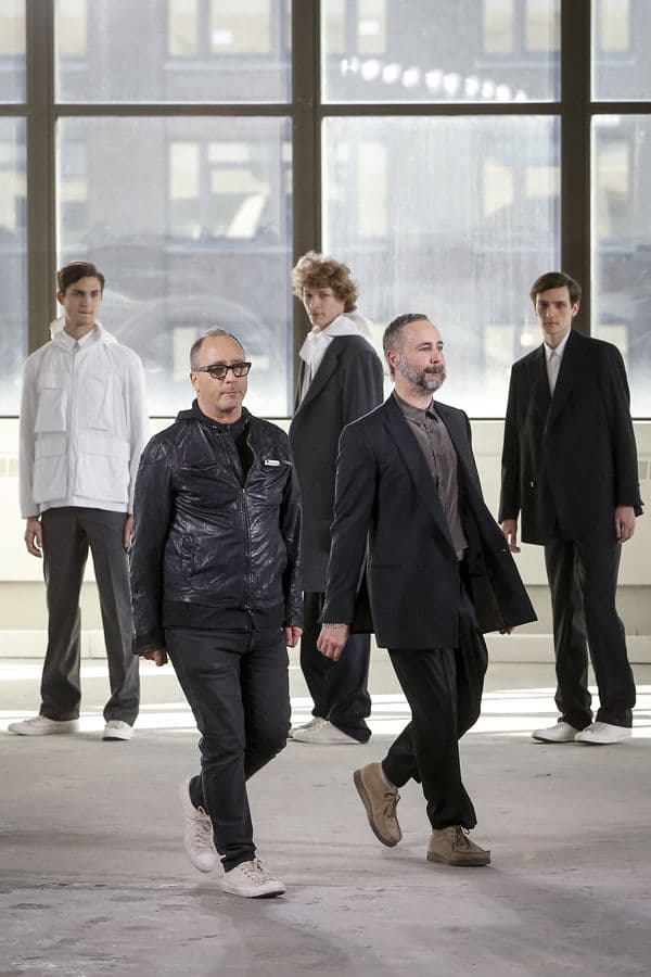 Daring designer duo Daniel silver and steven Cox of Duckie brown