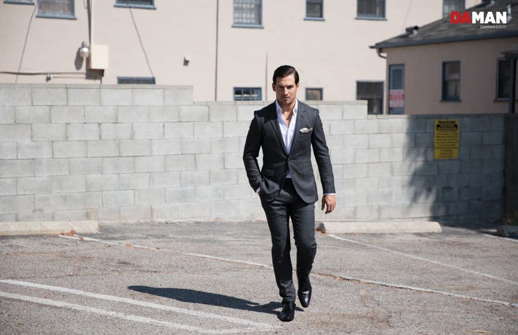 OUTTAKE_Giacomo Gianniotti of Grey's Anatomy in Outfit by Boss by Hugo Boss, pocket square by O’Harrow Clothiers