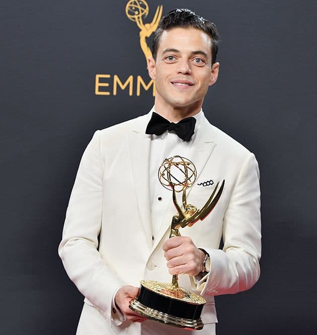 Rami Malek in Dior Homme at the 2016 Primetime Emmy Awards