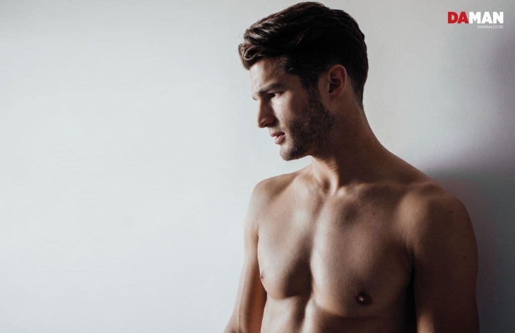 Model Jon Hosking for DA MAN Dec 16 Jan 17