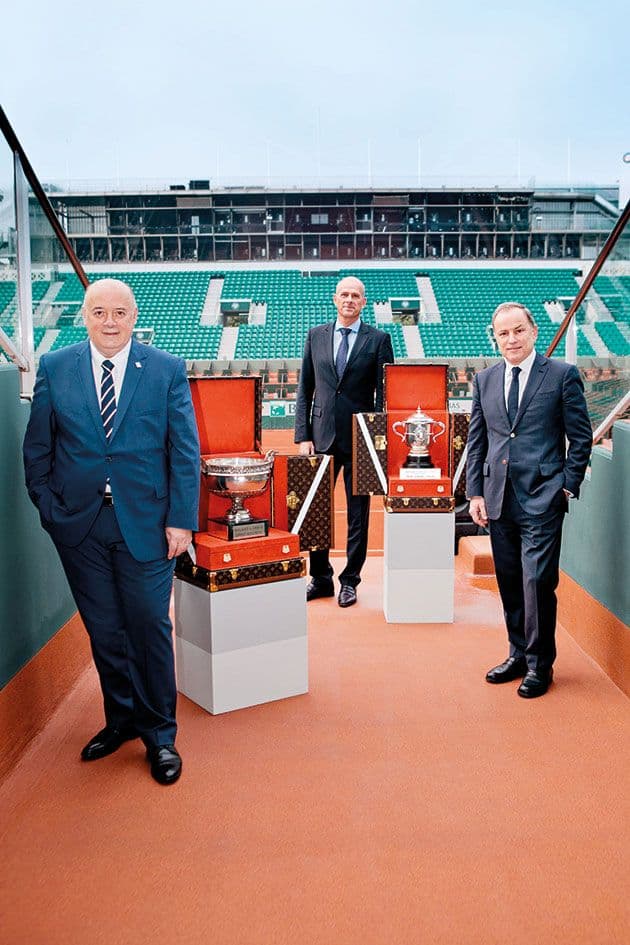 Michael Burke, Bernard Giudicelli and Guy Forget