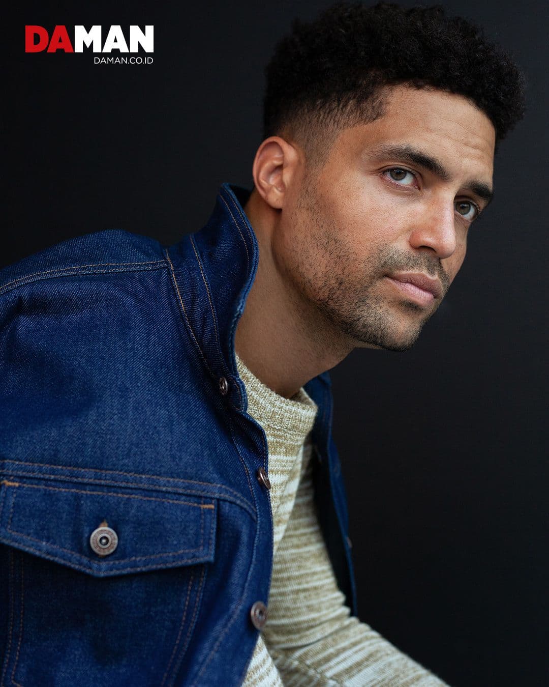 Jacket by AG Jeans; sweater by A. Tiziano