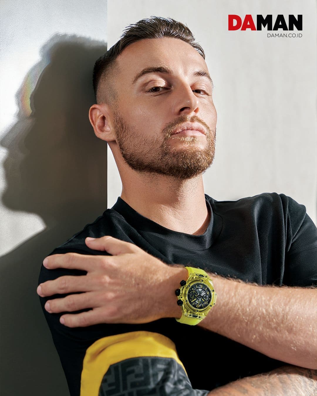 Man Of The Hour: Marc Klok ft. Hublot on the cover of DAMAN June/July 2023