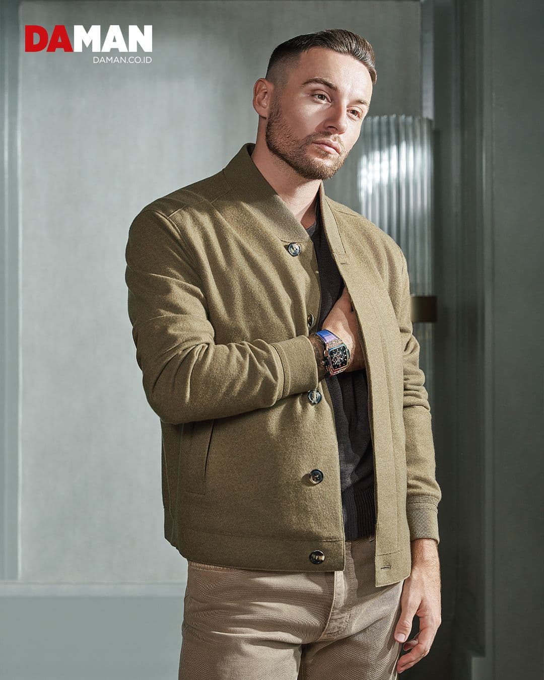 Man Of The Hour: Marc Klok ft. Hublot on the cover of DAMAN June/July 2023