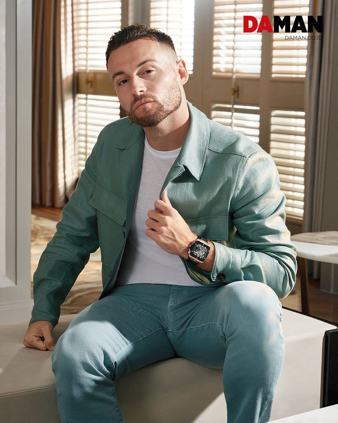 Man Of The Hour: Marc Klok ft. Hublot on the cover of DAMAN June/July 2023