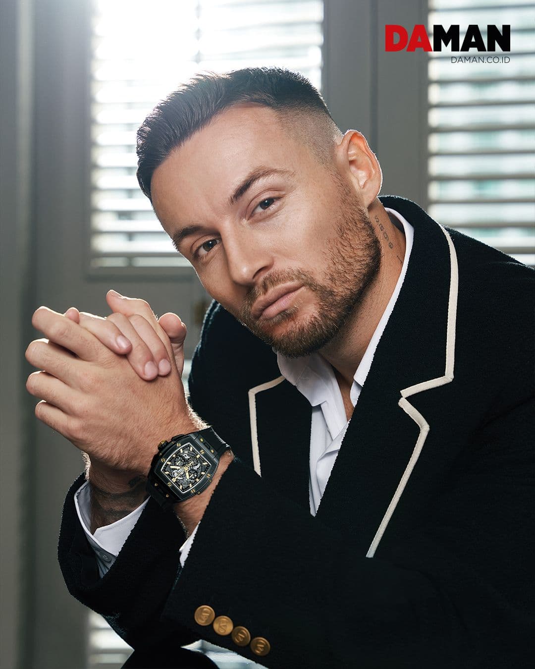 Man Of The Hour: Marc Klok ft. Hublot on the cover of DAMAN June/July 2023