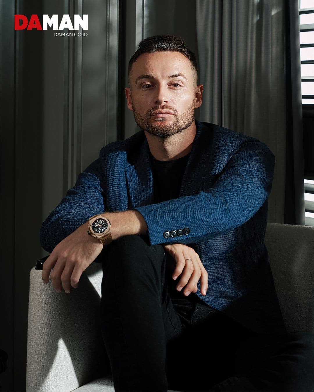 Man Of The Hour: Marc Klok ft. Hublot on the cover of DAMAN June/July 2023
