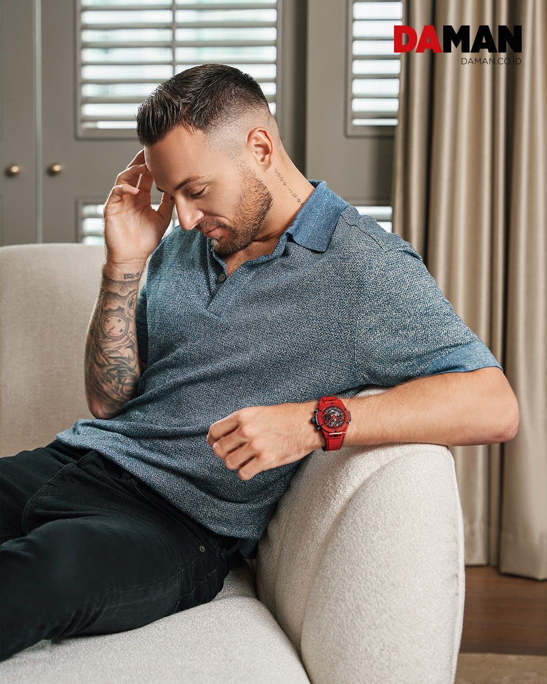 Man Of The Hour: Marc Klok ft. Hublot on the cover of DAMAN June/July 2023